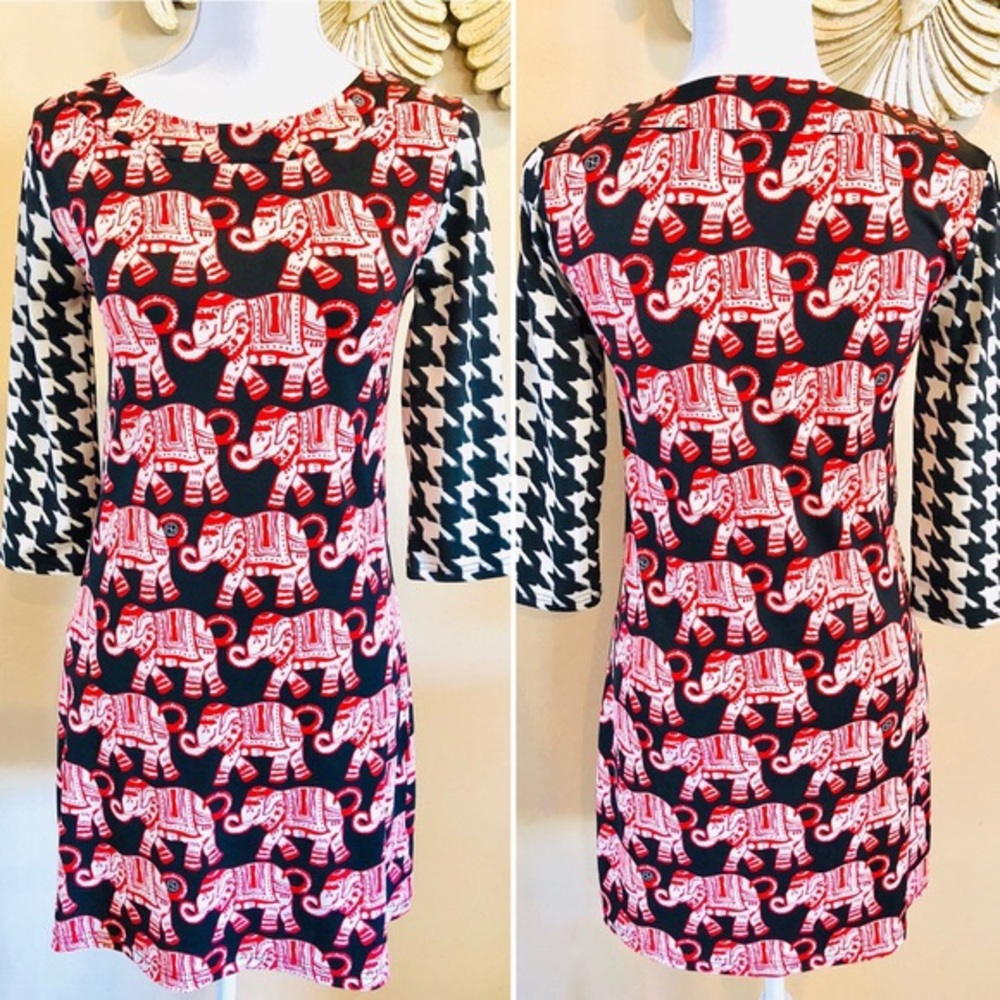 Tracy Negoshian size medium elephant dress NWT